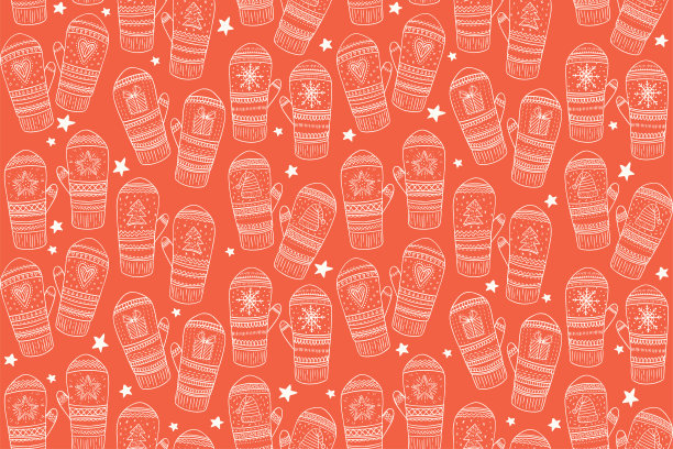 素描手套模式图片下载