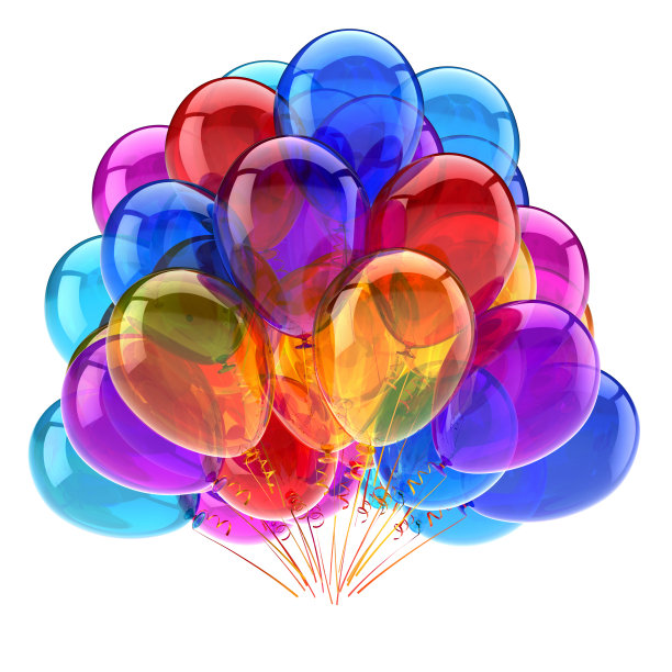 派对气球五彩缤纷图片下载