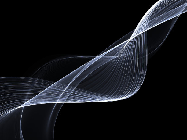 抽象的彩色烟雾孤立在黑色背景图片下载