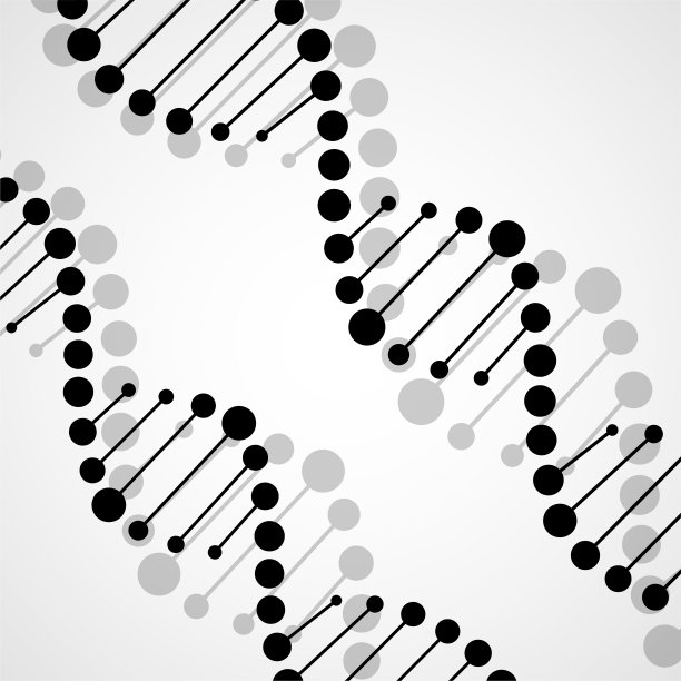 抽象的彩色螺旋DNA图片下载
