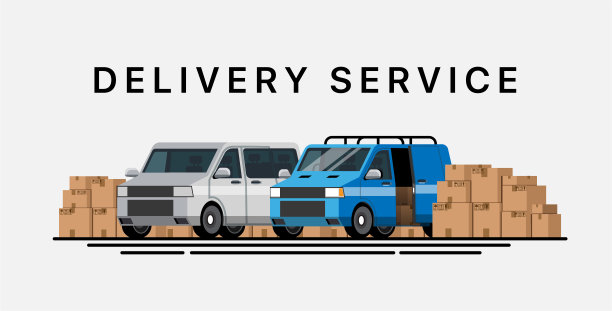 用汽车运送包裹的服务图片下载