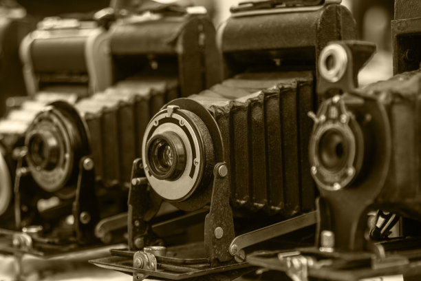 老式胶卷相机。图片下载