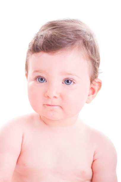 严重的女婴。图片下载