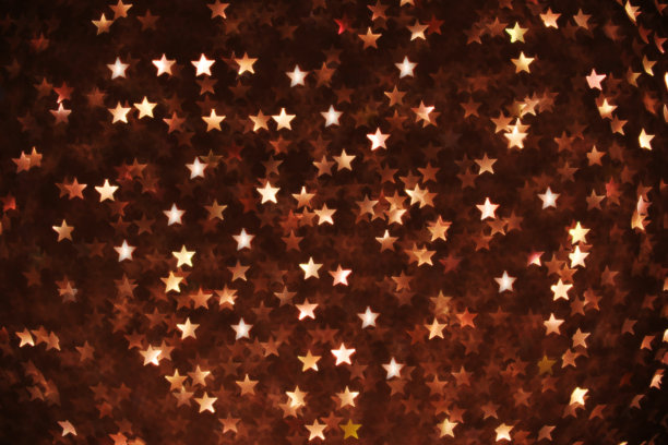 美丽的棕色星散景背景图片下载