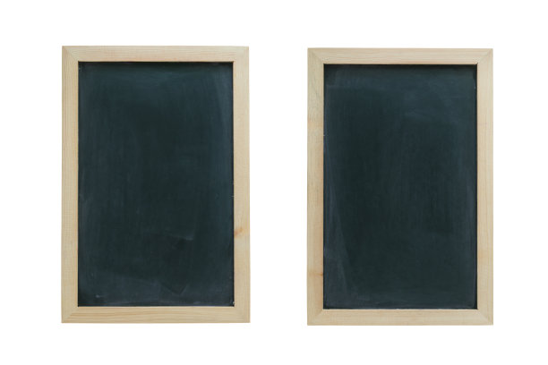 两个黑板的背景用擦脏的黑板图片下载