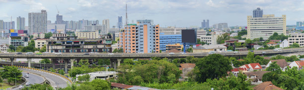 曼谷的首都，高速公路是一个很好的交通工具。图片下载