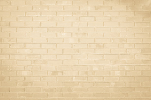 乳白色砖墙纹理背景。砖砌或石砌地板室内岩石旧图案干净混凝土网格不均匀砖设计堆叠。素材图片