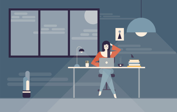 在办公室工作的女性图片下载