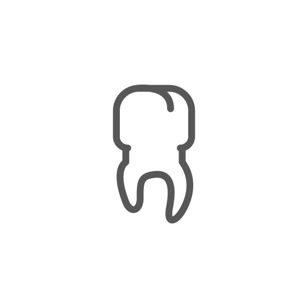 简单的矢量轮廓线艺术齿图标图片下载