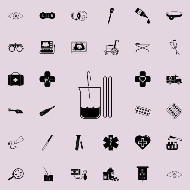 医疗取样器图标。适用于网络和移动的医学图标图片下载