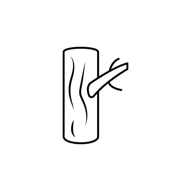 树桩图标。移动概念和web应用程序的旅游图标元素。细线树桩图标可以用于网络和移动。溢价图标图片下载