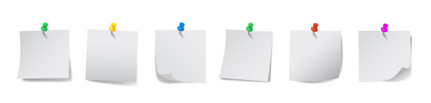 设置白色粘纸-股票向量图片下载