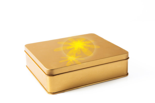 中秋、合家团圆、赏月、品茶、月饼、金色礼盒、白色背景图片下载