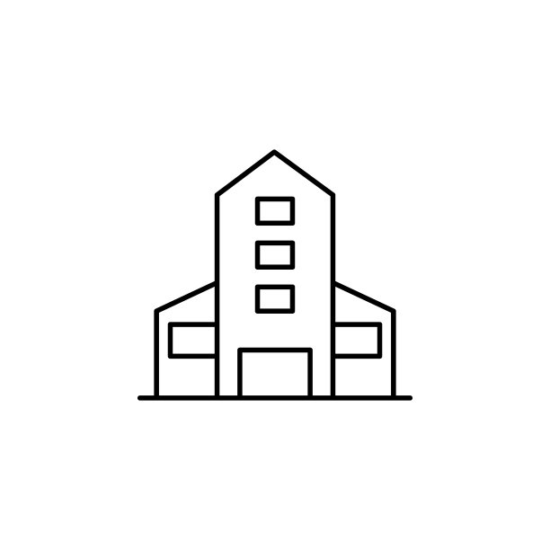 车库图标。移动概念和web应用的建筑元素和地标轮廓图标。细线车库图标可以用于网络和移动图片下载