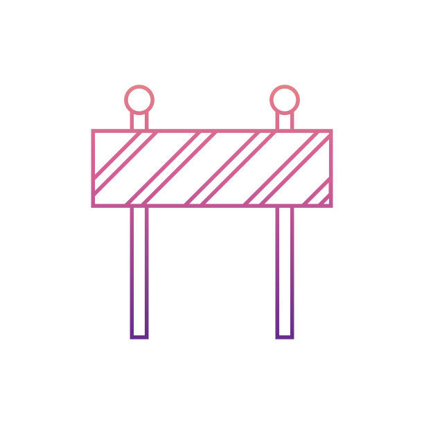 诺兰风格的路障其中一个网页收集图标可以用于UI, UX图片下载