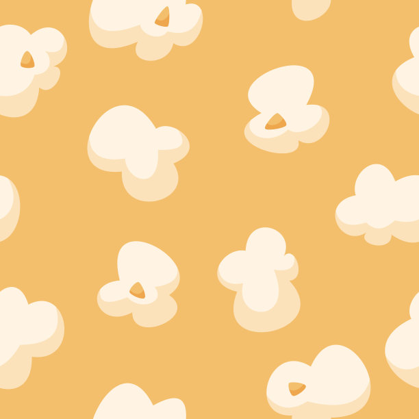 无缝爆米花背景矢量图片下载