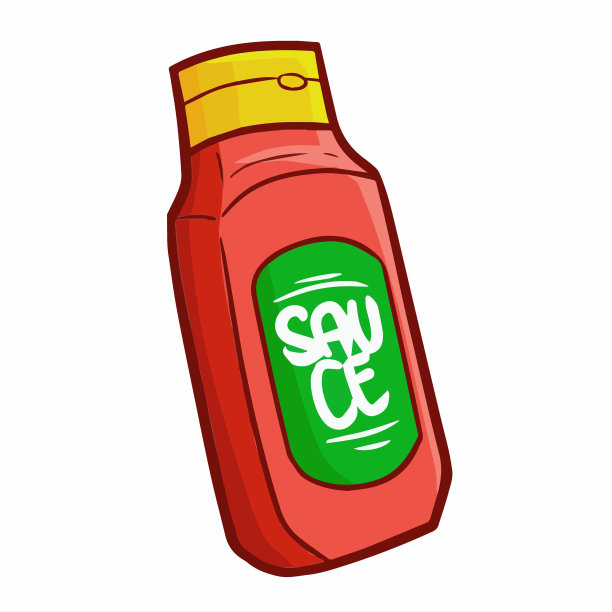 由塑料制成的番茄酱包装图片下载