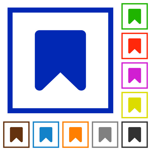 书签平框图标图片下载