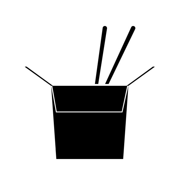 炒面图标上的白色背景图片下载