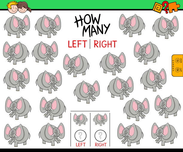 数着大象的左右图片图片下载