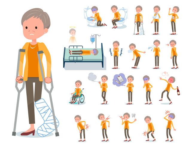 平型短发老太太病图片下载