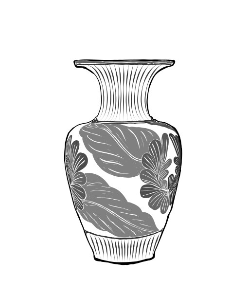 在古代。抽象的结构设计。陶器画的写实风格。图片下载