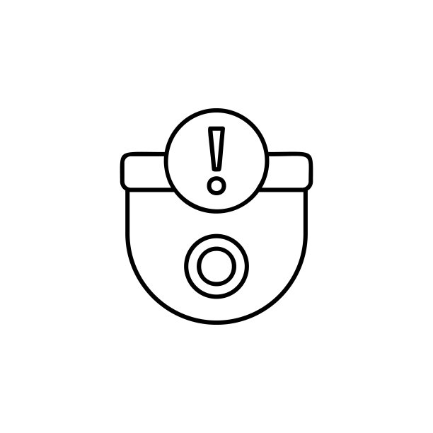 监控摄像头标志图标。移动概念和web应用的自动化图标元素。细线监控摄像头标志图标可用于网页和手机。溢价图标图片下载