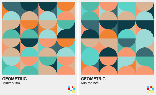 颜色半圆图案背景图片下载