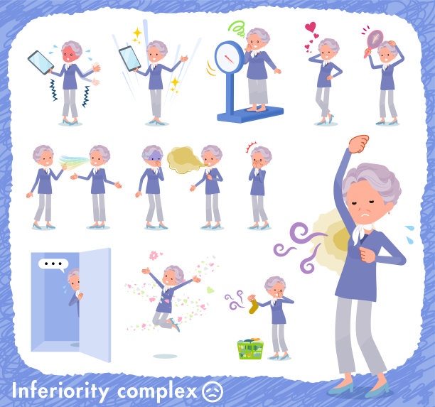 扁型蓝色连体老妪情结图片下载