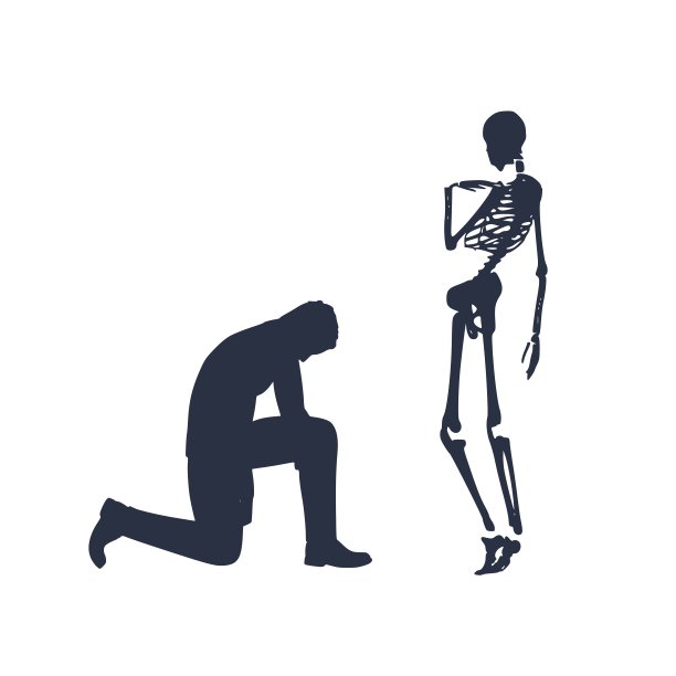 商人在祈祷姿势。图片下载