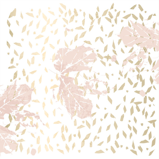 秋天的树叶玫瑰金色胭脂背景。图片下载