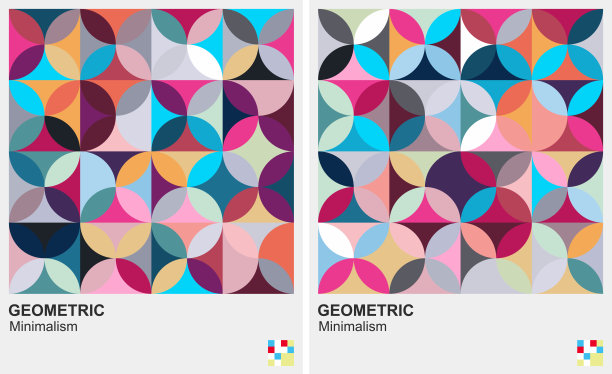 彩色叶图案背景图片下载