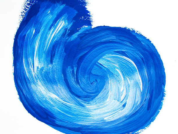 蓝色丙烯酸漩涡背景图片下载