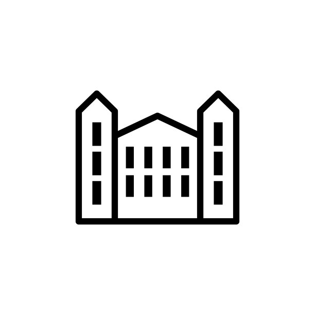 大学建筑图标，用于移动和网页应用设计图片下载