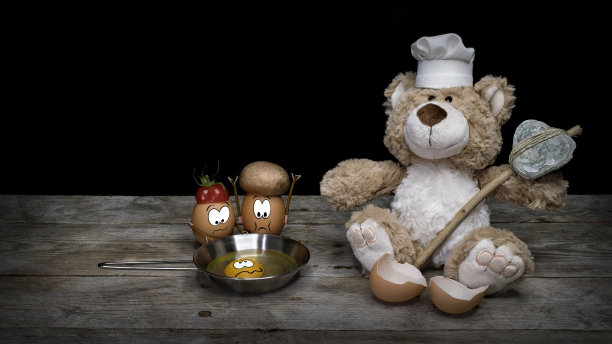 鸡蛋烤肉图片下载