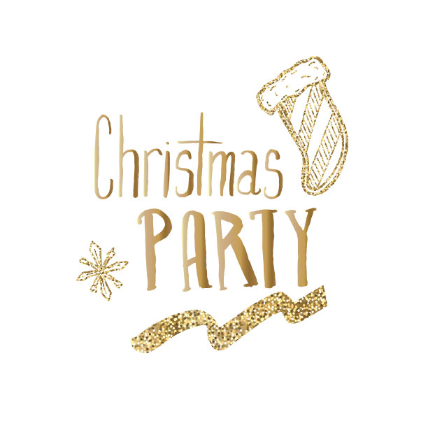 节日派对庆祝手绘手写字母闪光问候设计图片下载