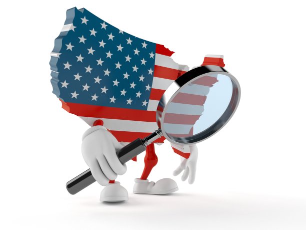 透过放大镜看美国人物图片下载