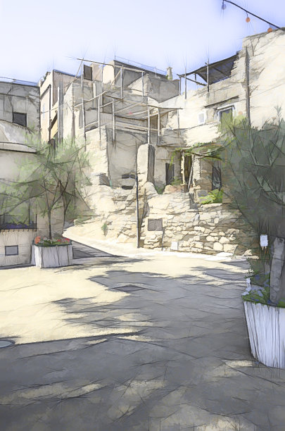 利古里亚的一个小镇图片下载