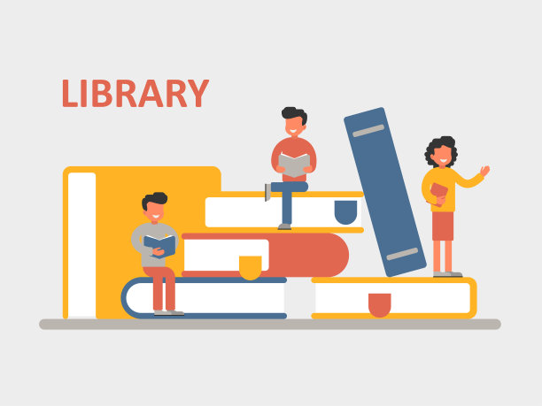 教育的理念是一个小人物坐在成堆的书本上学习和获得知识图片下载