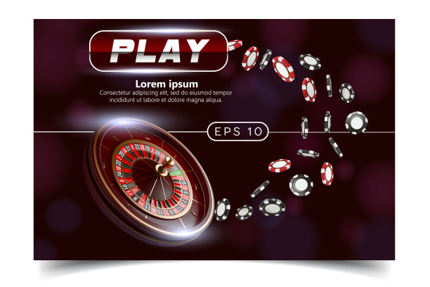 赌场背景风格的王牌，贵宾传单邀请扑克游戏。赌场海报或横幅背景或传单模板。打牌，掷骰子，筹码。游戏设计。玩博彩游戏。图片下载