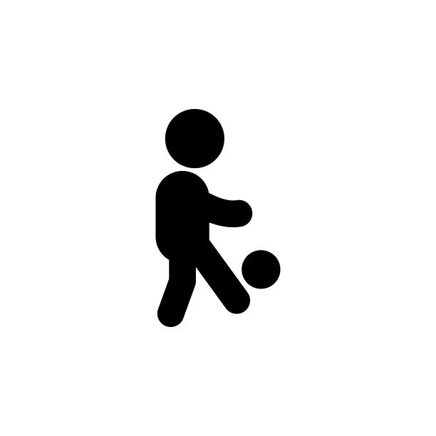 孩子在玩一个球图标。用于移动概念和web应用程序的幼儿开发图标元素。字形儿童玩球图标，可用于网络和移动图片下载