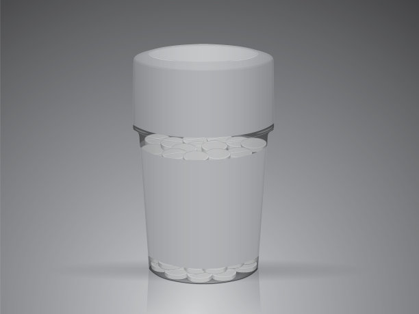 一个玻璃罐与平板电脑为您的设计和标志图片下载