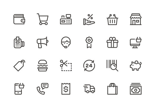 购物-产品线图标图片下载