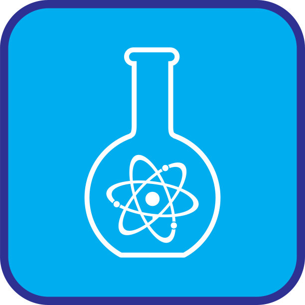 蓝白原子杯图片下载