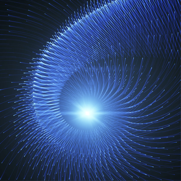 Spyral蓝光射线，烟花或能量流图片下载