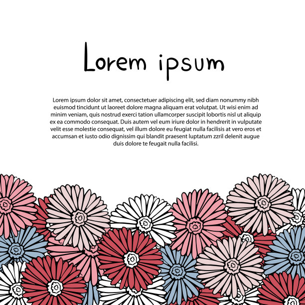 花卉背景矢量设计图片下载