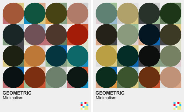 彩色圆形图案背景图片下载
