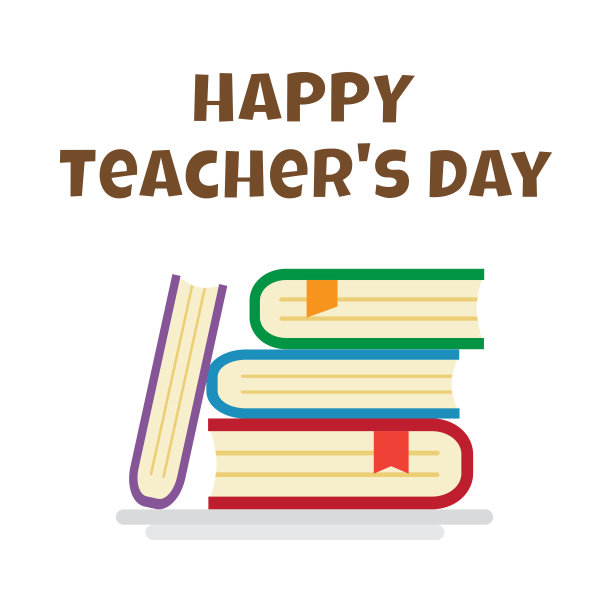 教师节贺卡。矢量图图片下载