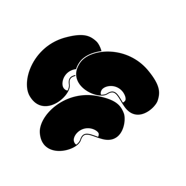 豆子矢量图标插图黑色图片下载