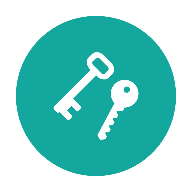 键矢量图标，安全图标平面图片下载